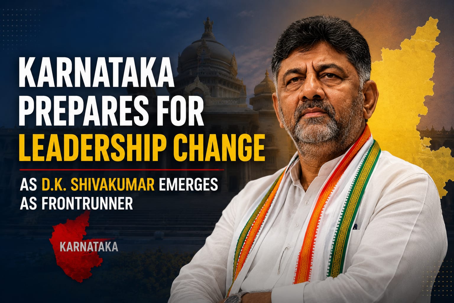 DK Shivakumar leadership change in Karnataka political transition and government formation