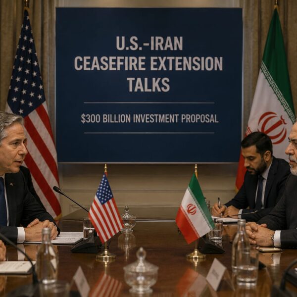 US and Iran officials in diplomatic ceasefire extension talks amit $300 billion investment proposal