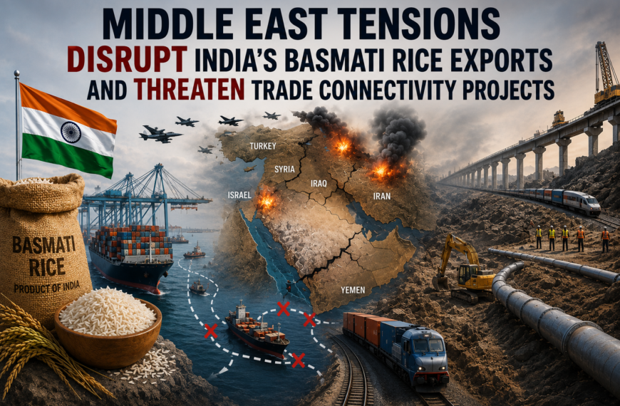 Middle East tensions disrupting India basmati rice exports and global trade routes