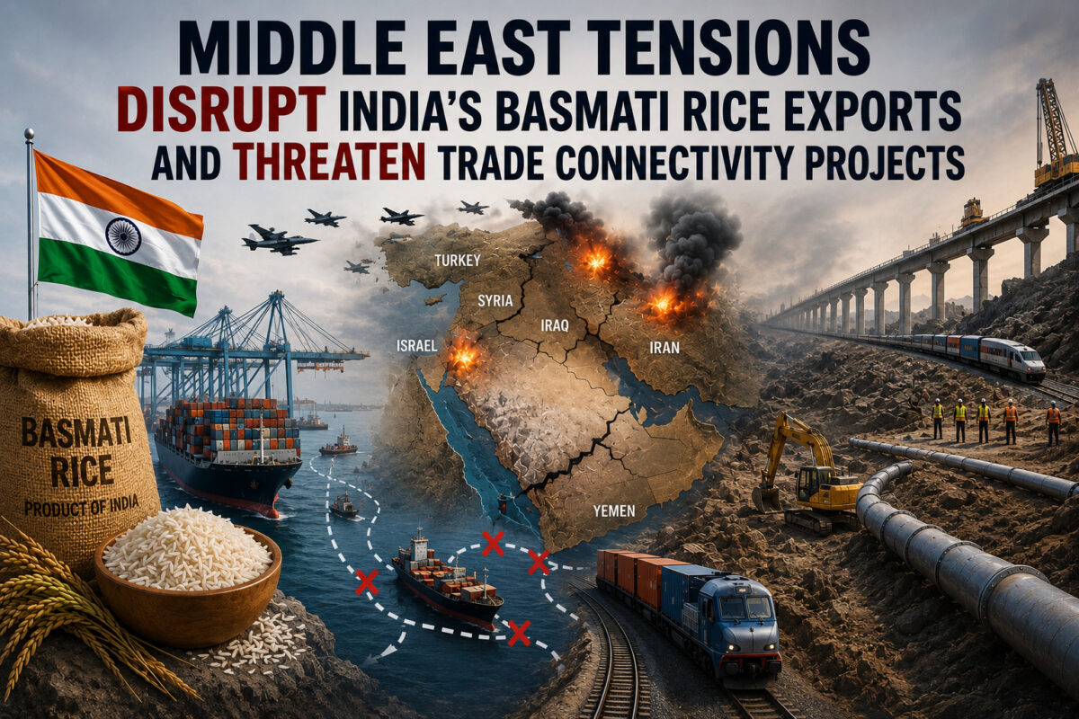 Middle East tensions disrupting India basmati rice exports and global trade routes