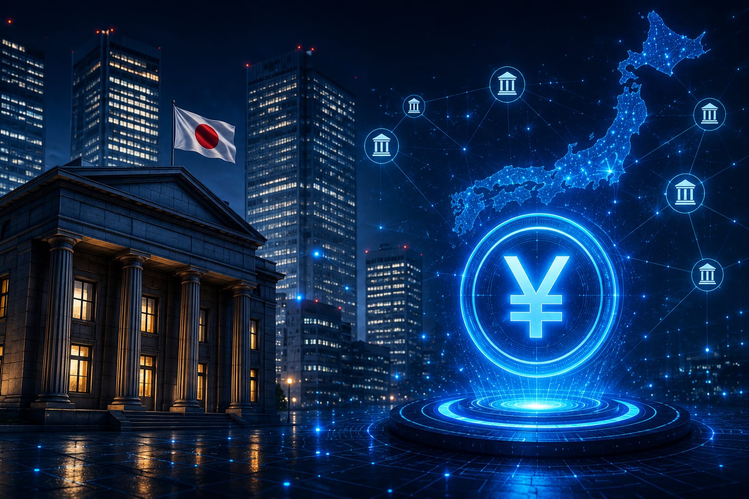 Japan's major banks launch new stable coin network using blockchain technology