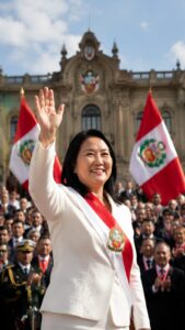 Keiko Fujimori Sworn In as President of Peru