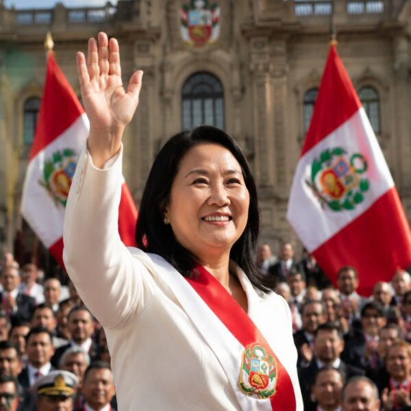  Keiko Fujimori Sworn In as President of Peru